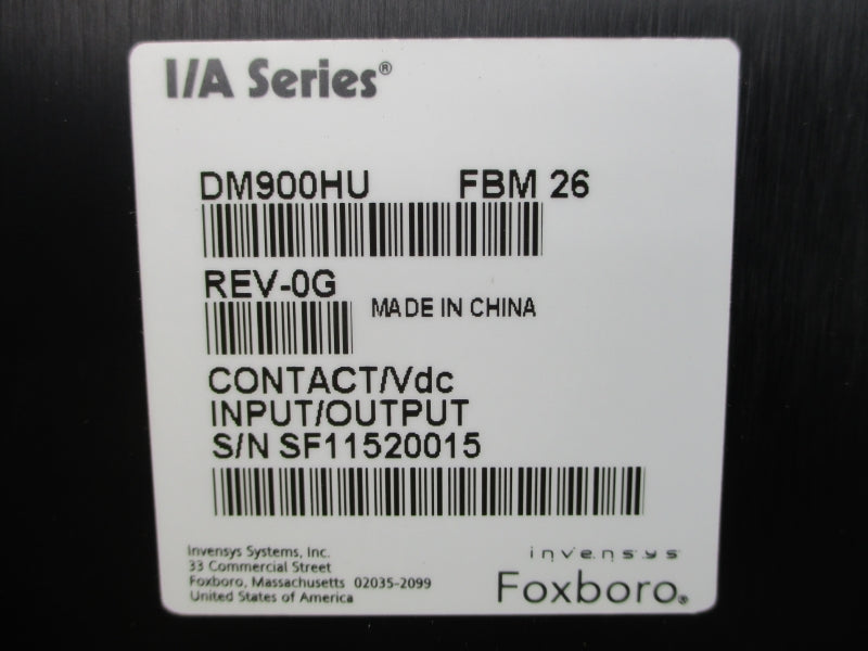 FOXBORO DM900HU REV. 0G NSNP