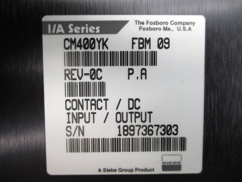 FOXBORO CM400YK REV. 0C NSNP