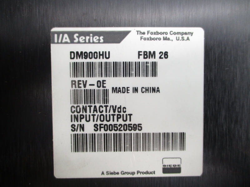 FOXBORO DM900HU REV. 0E NSNP