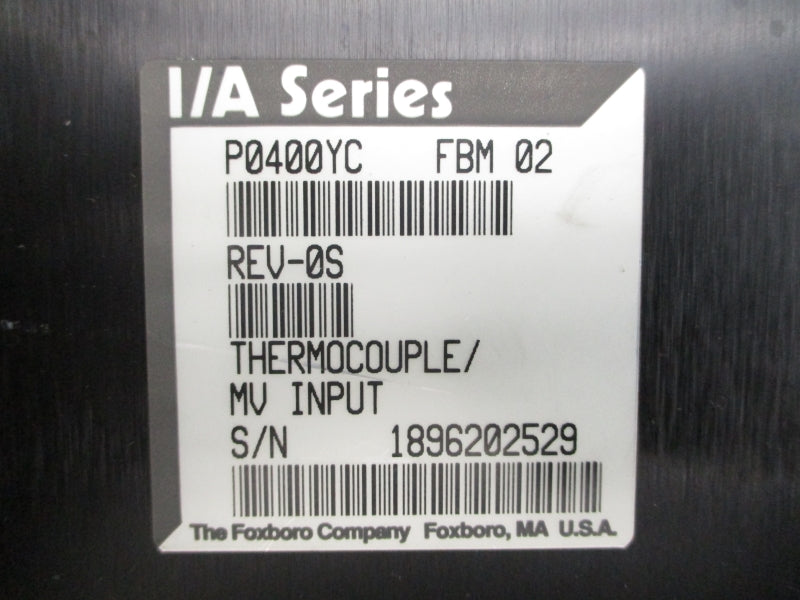 FOXBORO P0400YC REV. 0S NSNP