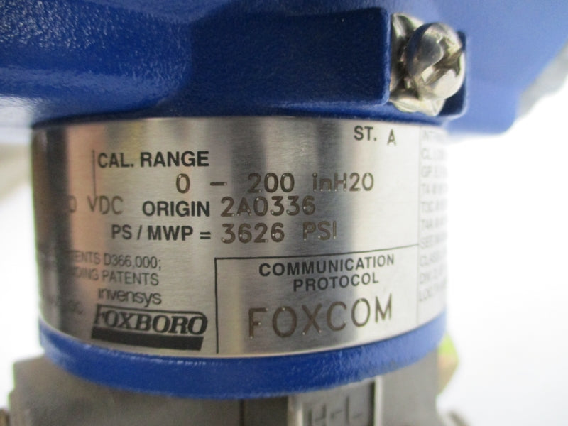 FOXBORO IDP10-D22B11F-M1V 12.5-42.0VDC 3626PSI NSNP
