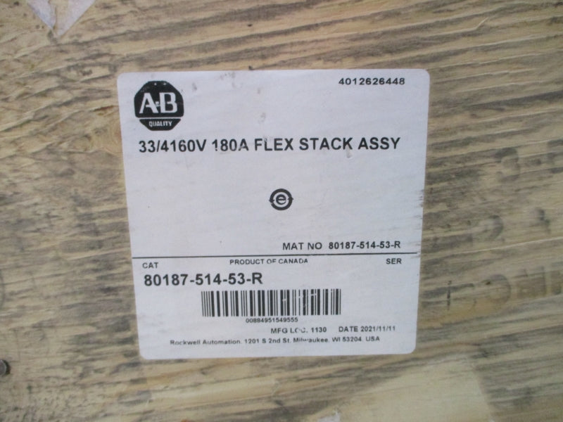 ALLEN BRADLEY 80187-514-53-R 33/4160V 180A NSMP