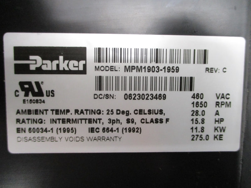 PARKER MPM1903-1959 460VAC 28.0A NSNP