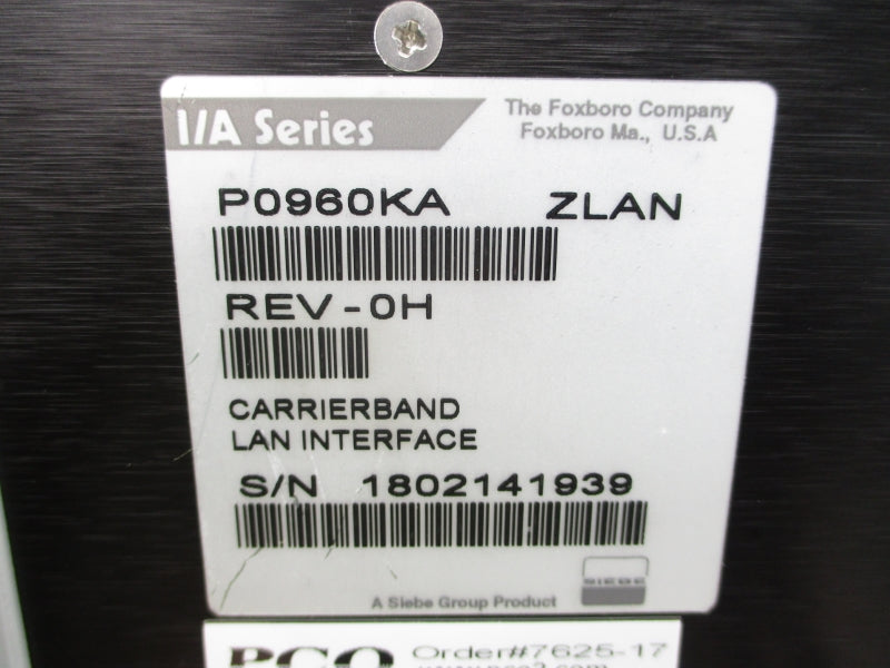 FOXBORO P0960KA REV. 0H NSNP