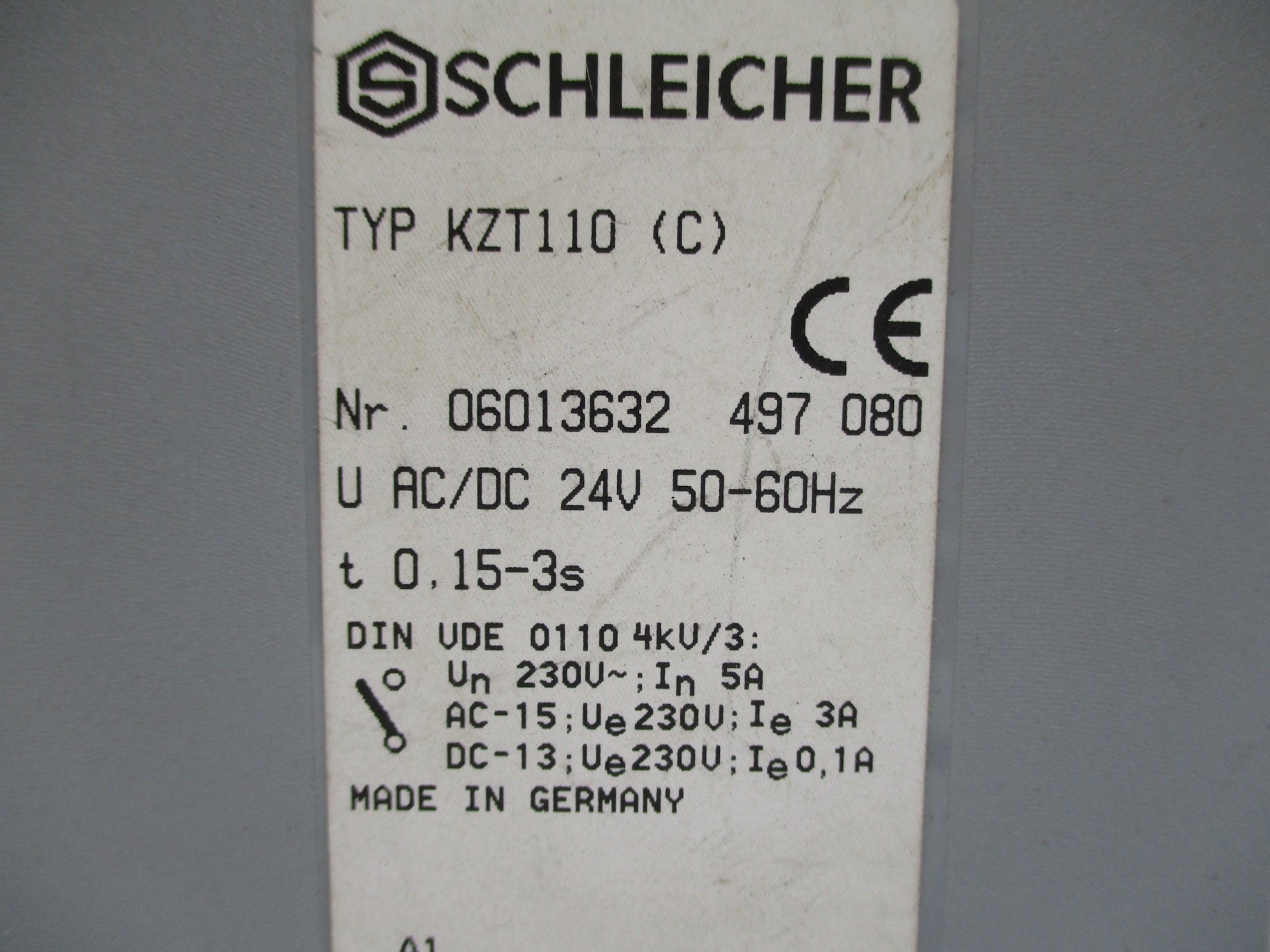 SCHLEICHER KZT110 24VAC/DC NSNP