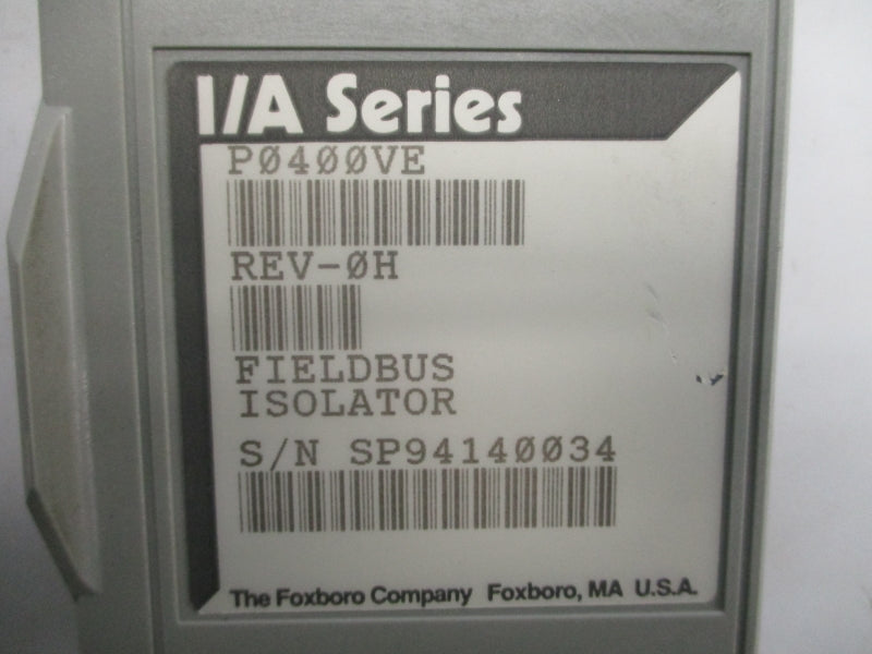 FOXBORO P0400VE REV. 0H NSNP