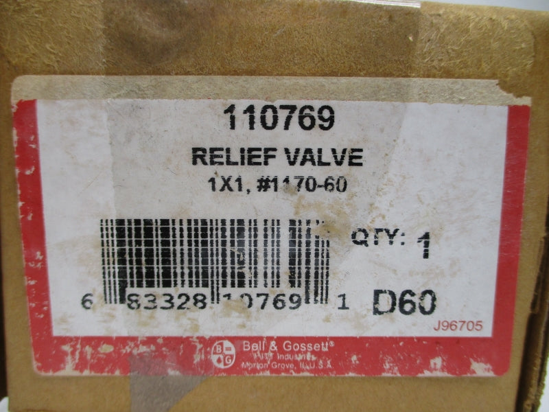 BELL&GOSSETT 110769 1170-60 60PSI 1" NSMP