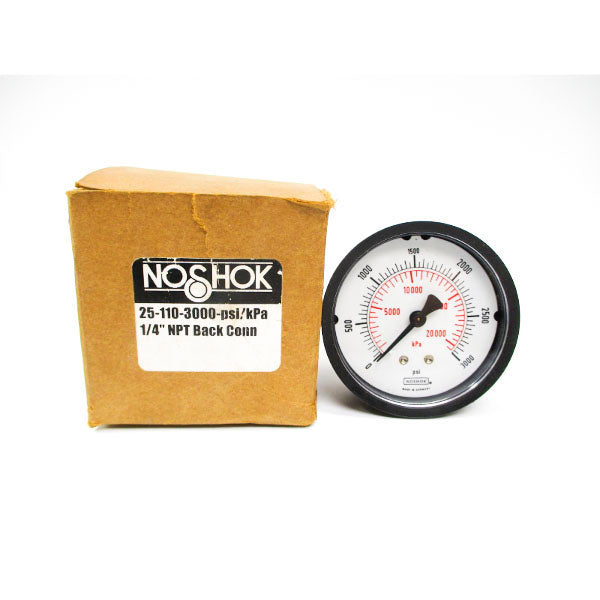 NOSHOK 25-110-3000-PSI/KPA 1/4" NSMP