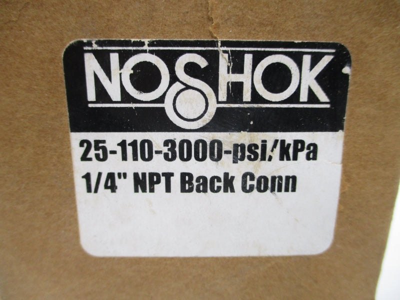 NOSHOK 25-110-3000-PSI/KPA 1/4" NSMP