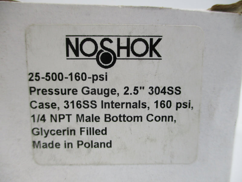 NOSHOK 25-500-160-PSI 2.5" NSMP