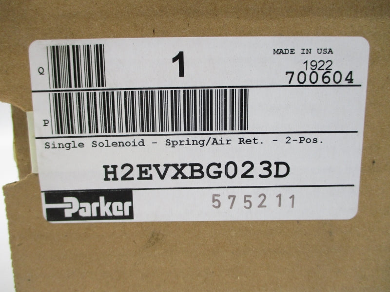 PARKER H2EVXBG023D 120V 145PSI NSMP