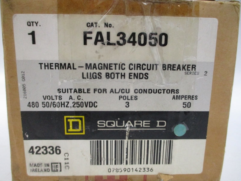 SQUARE D FAL34050 SER. 2 480VAC 50A (GREY) NSMP
