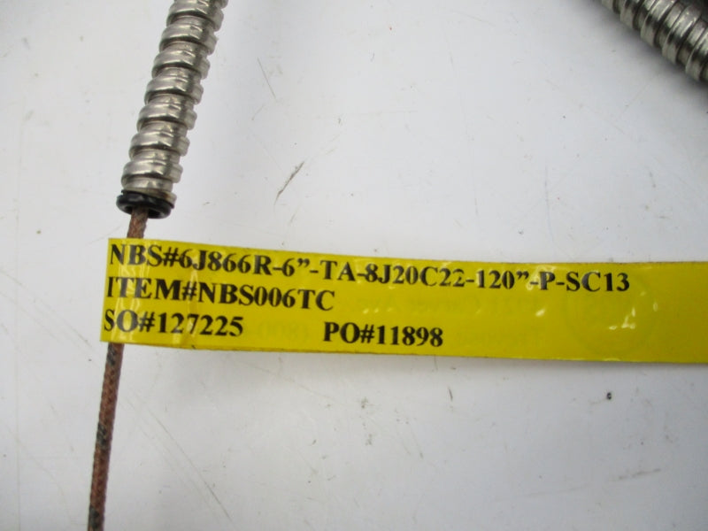 NBS NBS#6J866R-6"-TA-8J20C22-120"-P-SC13 NBS006TC NSNP