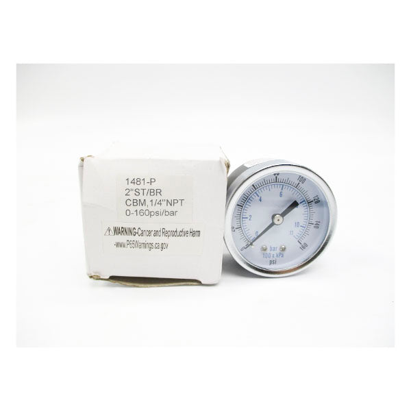 GAUGE 1481-P 0-160PSI 2" NSMP