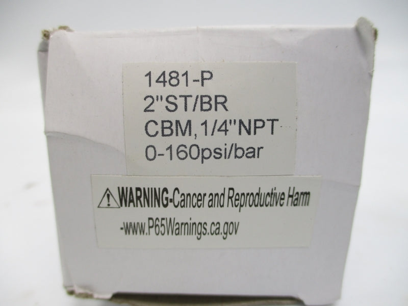 GAUGE 1481-P 0-160PSI 2" NSMP