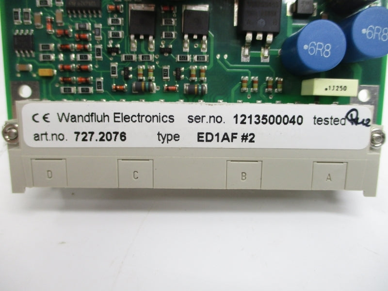 WANDFLUH ELECTRONICS ED1AF#2 727-2076 NSMP