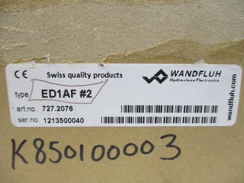 WANDFLUH ELECTRONICS ED1AF#2 727-2076 NSMP
