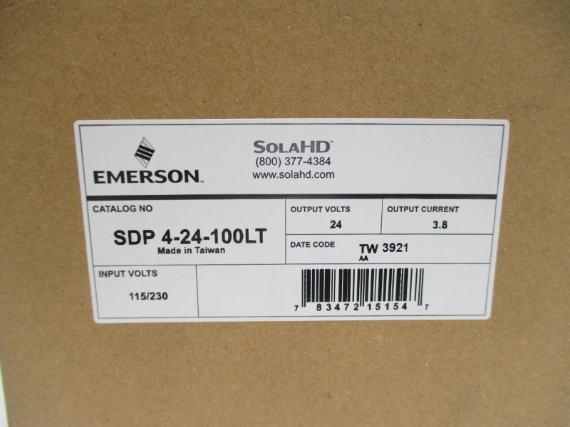 EMERSON SDP4-24-100LT 115/230VAC 1.8/1.0A NSMP