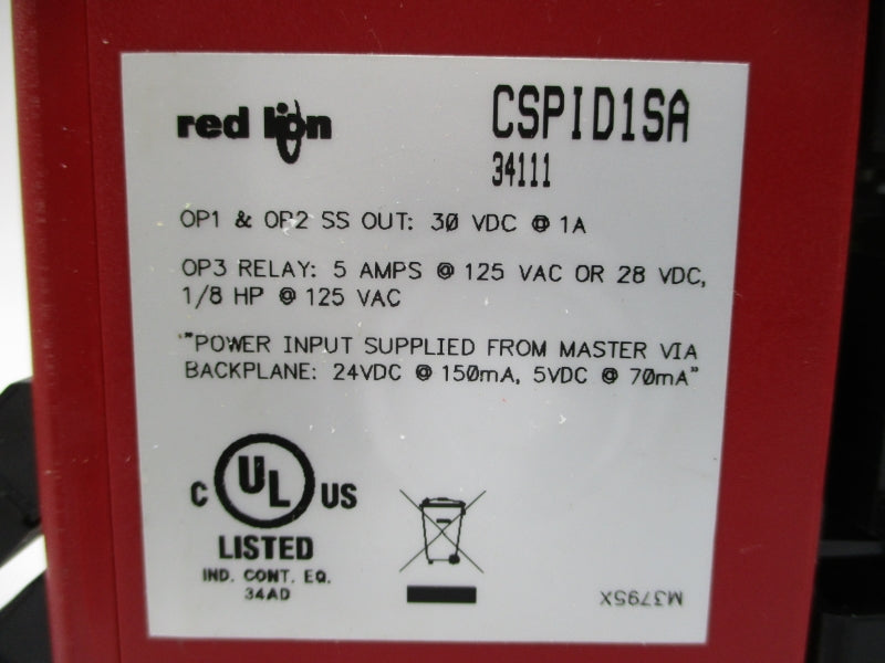 RED LION CONTROLS CSPID1SA 125VAC 5A NSMP