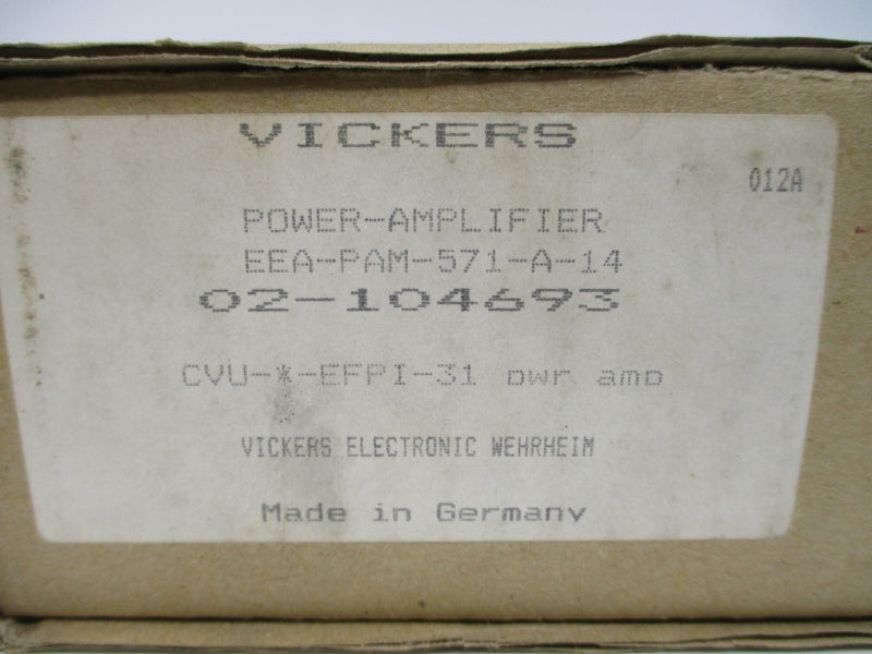 VICKERS EEA-PAM-571-A-14 02-104693 24V NSMP