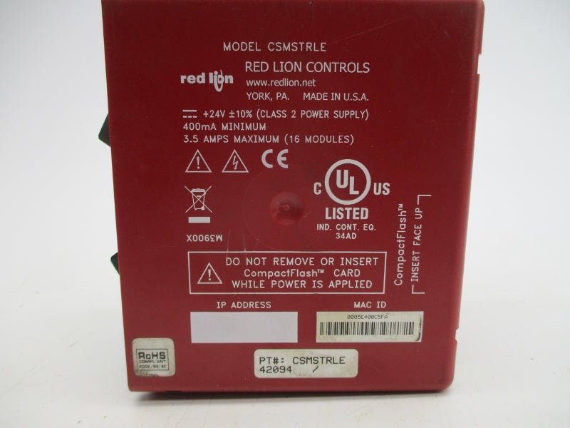 RED LION CONTROLS CSMSTRLE 24V 3.5A UNMP