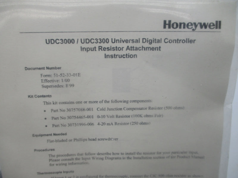 HONEYWELL 51-52-33-01E NSMP