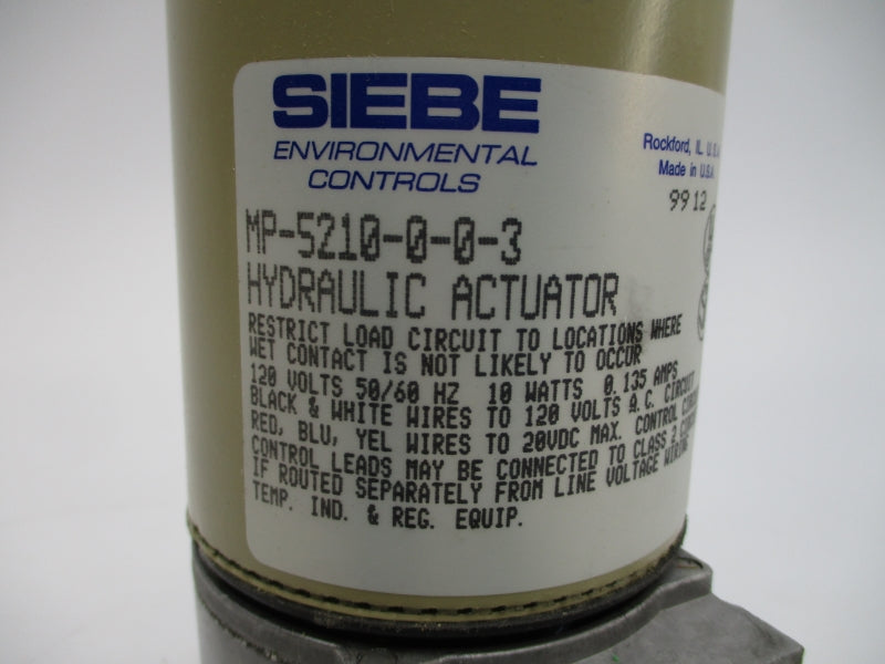 SIEBE ENVIRONMENTAL CONTROLS MP-5210-0-0-3 120VAC NSMP
