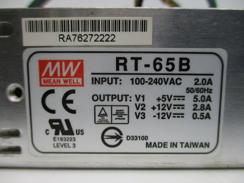 MEAN WELL RT-65B 100-240VAC 2.0A UNMP