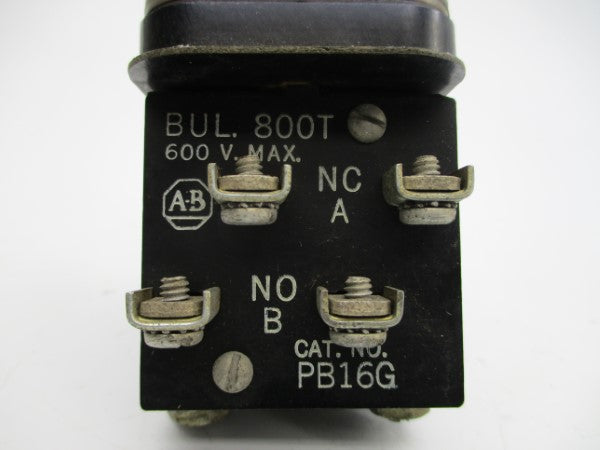 ALLEN BRADLEY 800T-PB16G 600V NSNP
