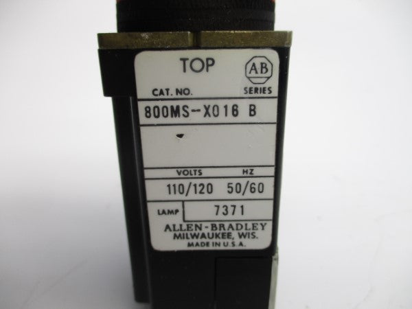ALLEN BRADLEY 800MS-X016 SER. B 110/120V NSNP