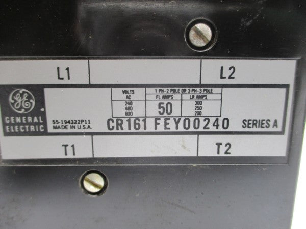 GENERAL ELECTRIC CR161FEY00240 SER. A 208-240/416-480V 50A NSNP