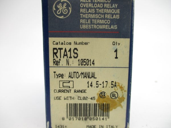 GENERAL ELECTRIC RTA1S 690V 14.5-17.5A NSMP