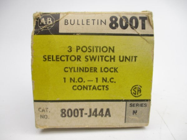 ALLEN BRADLEY 800T-J44A SER. N (BK/YL) NSMP