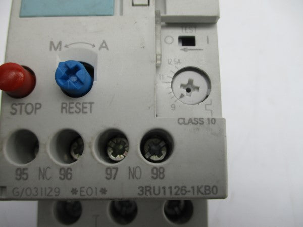 SIEMENS 3RU1126-1KB0 600VAC 9-12.5A NSNP