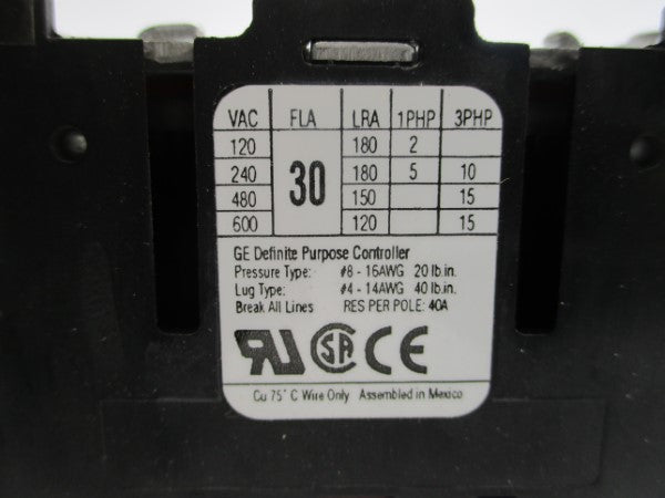 GENERAL ELECTRIC CR453AC3HBBD00AB 600VAC 30A NSNP
