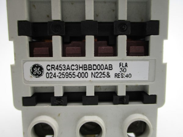 GENERAL ELECTRIC CR453AC3HBBD00AB 600VAC 30A NSNP