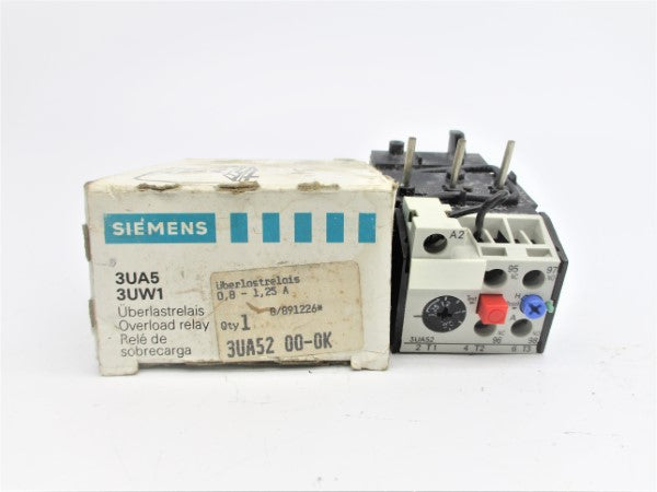 SIEMENS 3UA5200-0K 600VAC 0.8-1.25A NSMP
