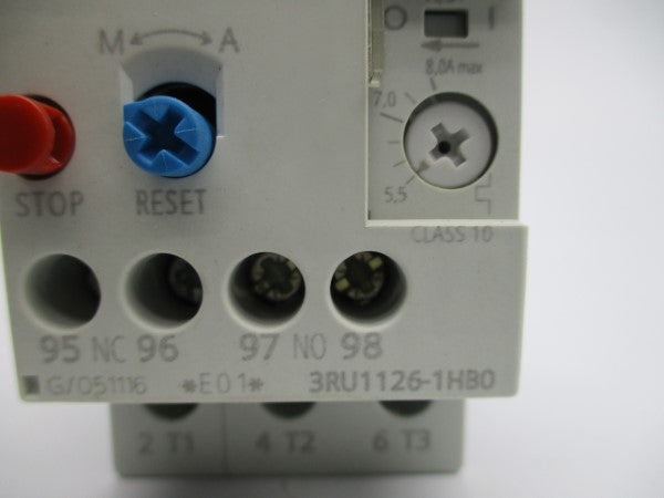 SIEMENS 3RU1126-1HB0 600VAC 5.5-8.0A NSMP