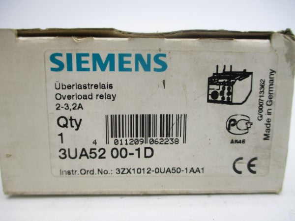 SIEMENS 3UA5200-1D 600VAC 2-3.2A NSMP
