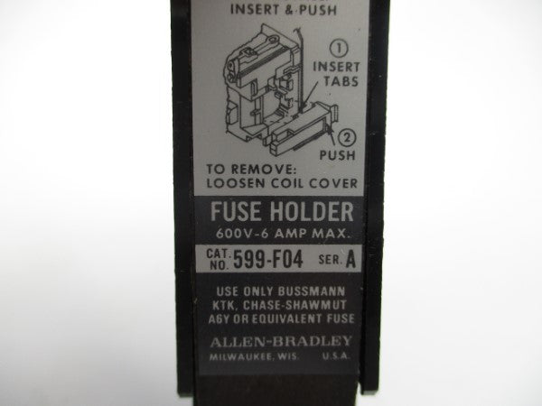 ALLEN BRADLEY 599-F04 SER. A 600V 6A NSNP