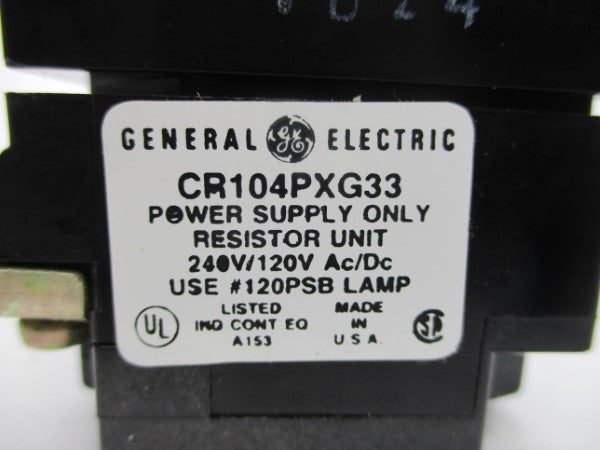 GENERAL ELECTRIC CR104PXG33 120/240VAC/DC NSNP