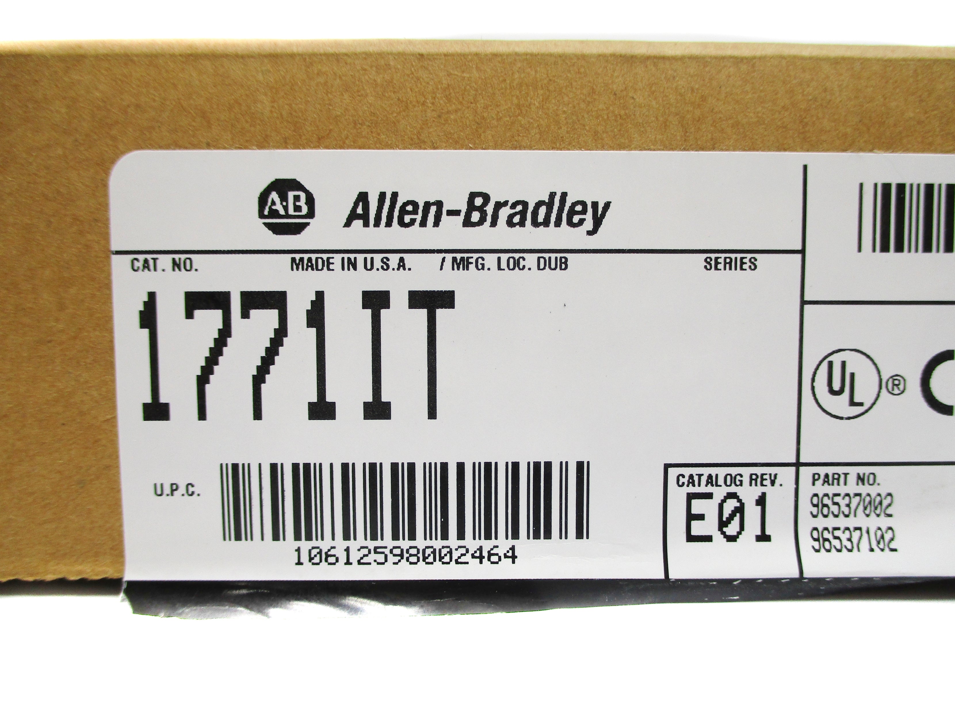 ALLEN BRADLEY 1771-IT SER. A NSMP