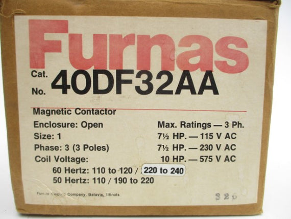 FURNAS 40DF32AA 220-240V 30A NSMP