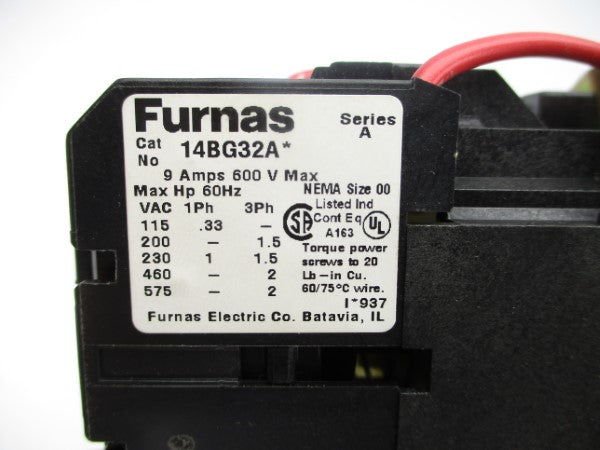 FURNAS 14BG32AF SER. A 110/120V 9A NSMP
