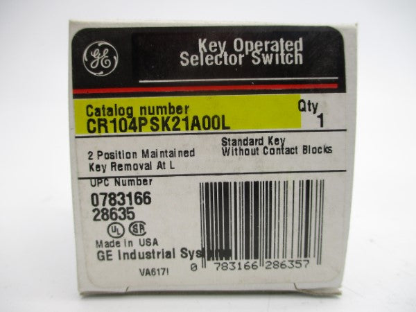 GENERAL ELECTRIC CR104PSK21A00L NSMP