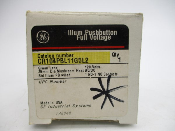 GENERAL ELECTRIC CR104PBL11G5L2 120VAC/DC NSMP