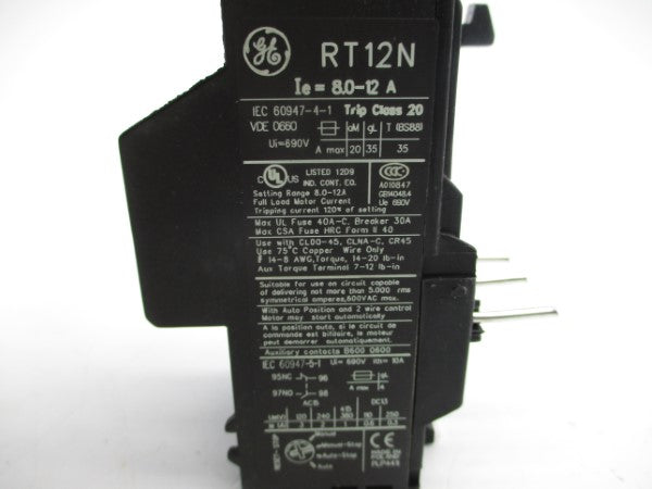GENERAL ELECTRIC RT12N 690V 8.0-12A NSMP