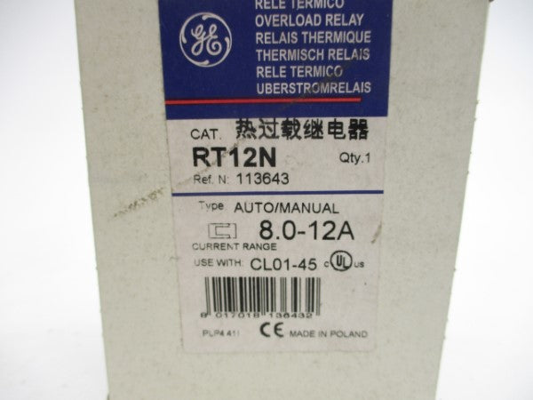 GENERAL ELECTRIC RT12N 690V 8.0-12A NSMP