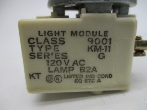 PILOT LIGHT 9001KM11 SER. G 120VAC NSNP