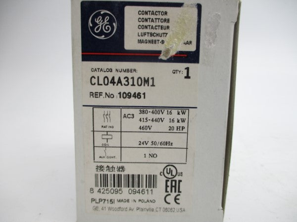 GENERAL ELECTRIC CL04A310M1 24V 16A NSMP